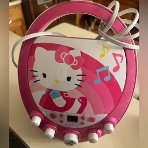 Hello kitty karaoke machine w/ CD player & microphone